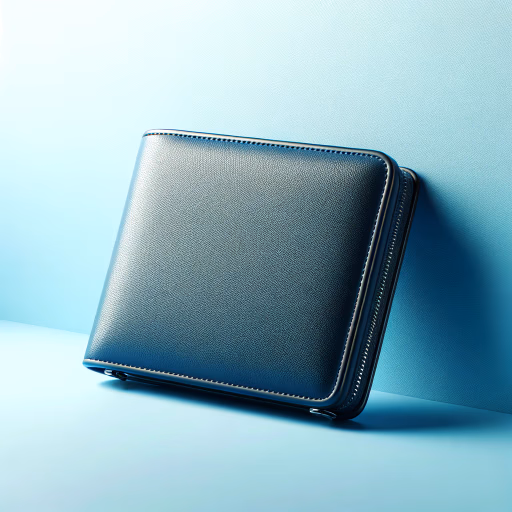 Black leather wallet